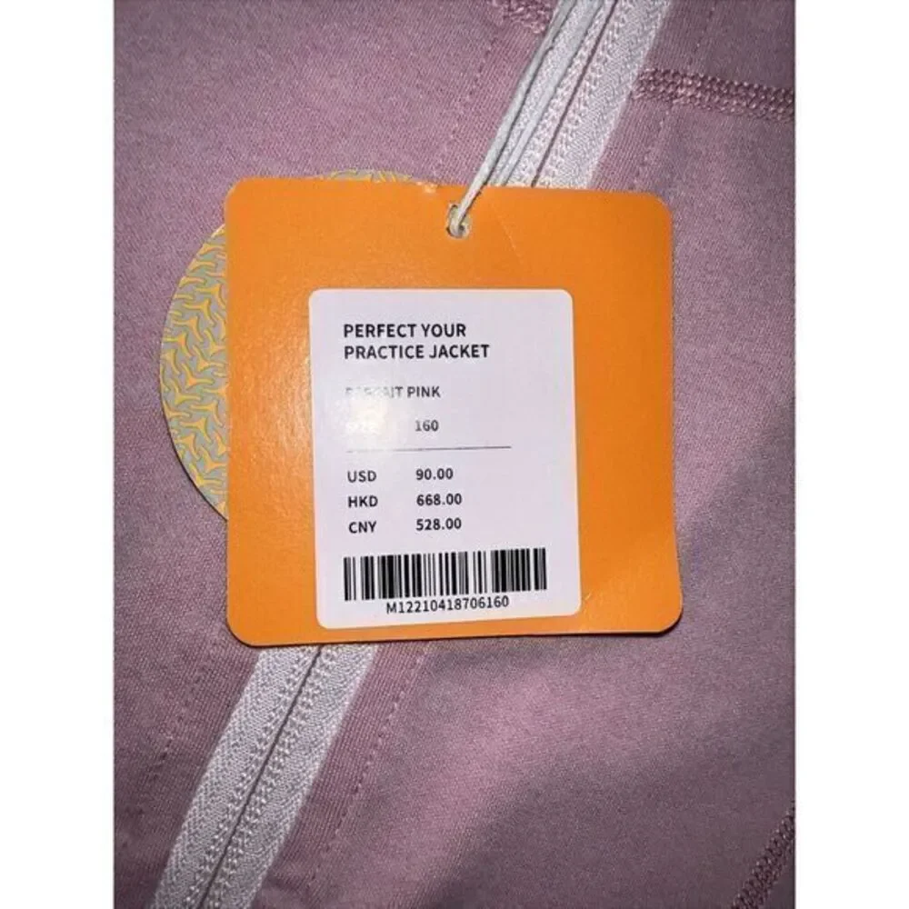 Moodytiger Practice Jacket Full Zip‎ Parfait Pink Size 14(160cm) NWT